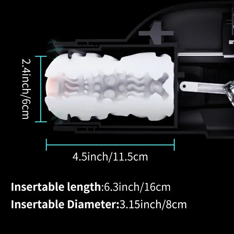 Leten Bermuda Storm: 2-in-1 Thrusting, Suction and Heated Stroker