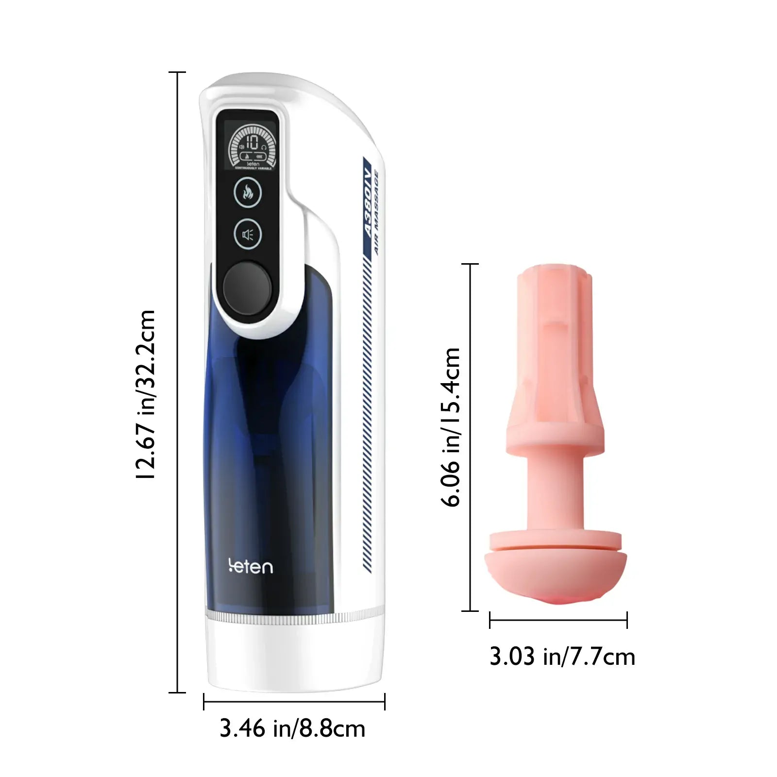 Leten A380 Pro: Heated Automatic Stroker with 10 Speeds & Clear Window