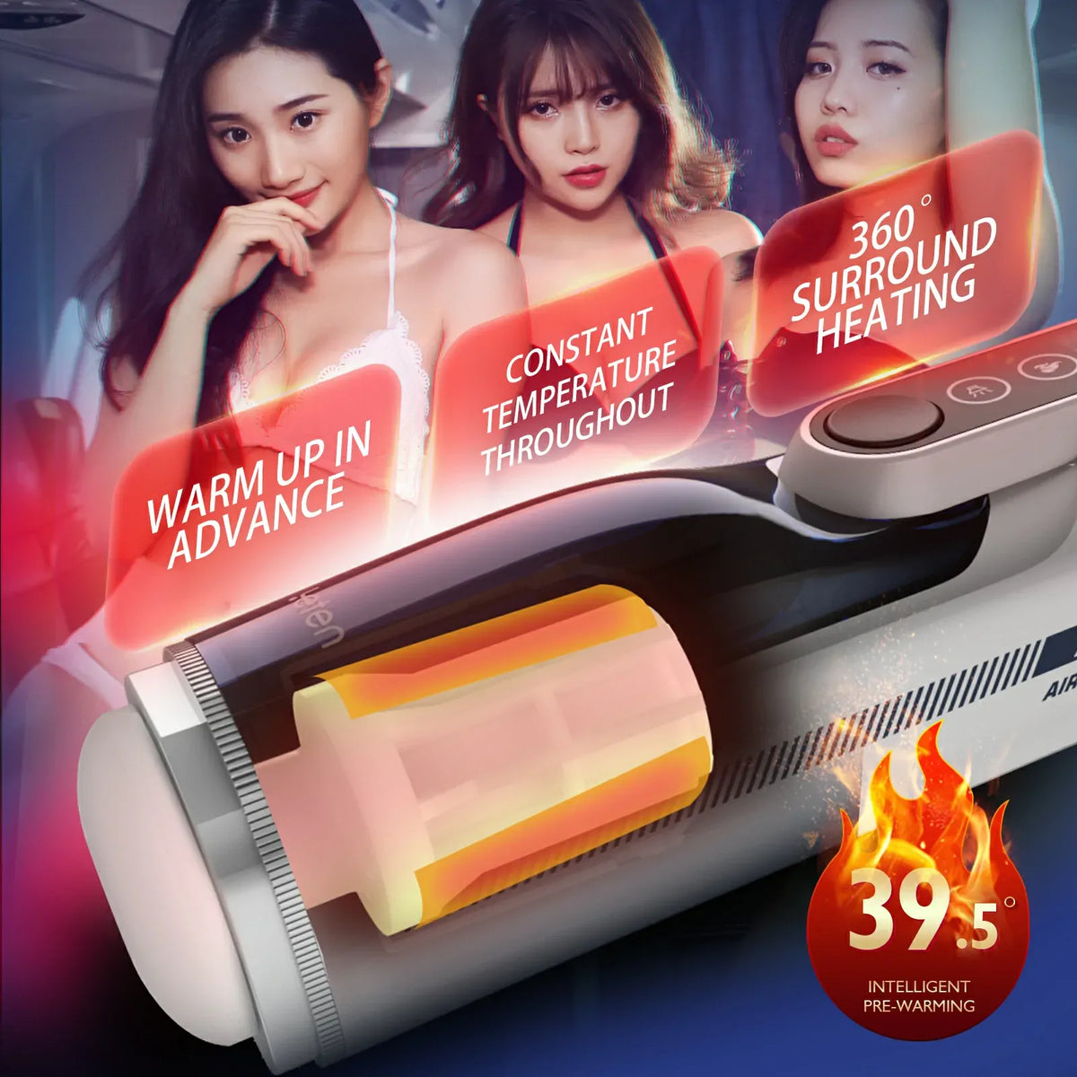 Leten A380 Pro: Heated Automatic Stroker with 10 Speeds & Clear Window