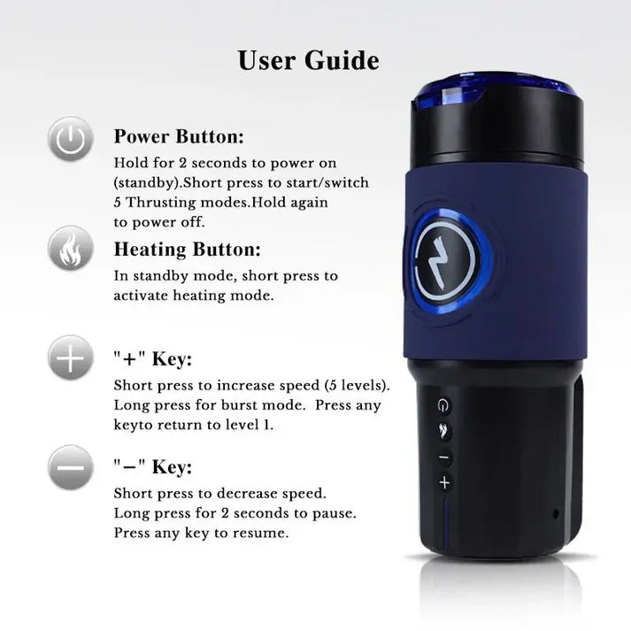 Leten ThermoPod Max: Infrared Heat Auto Stroker with 3 Sleeves & Smart App