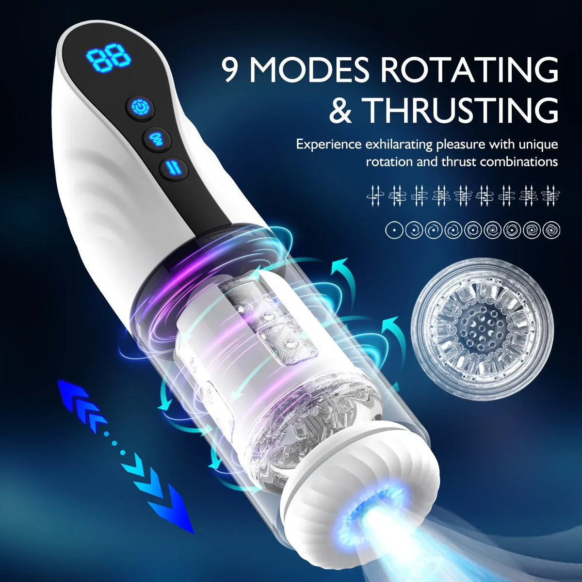 Rogue: Automatic Blowjob Stroker with Thrusting, Suction & Rotation
