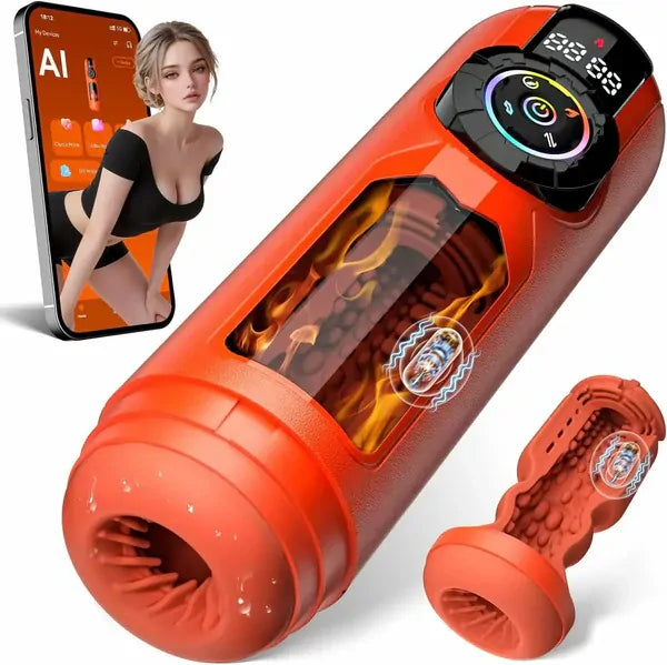 Pentamax: 5-in-1 Automatic Male Masturbator with Thrust, Suction, Vibration, Heating & App