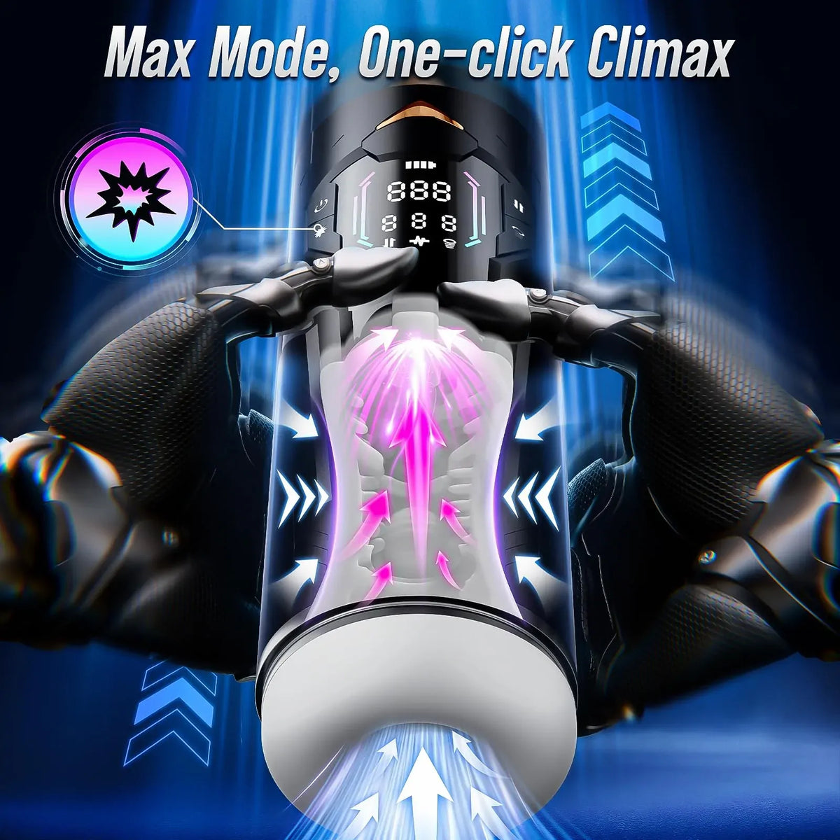 Pulse: Automatic Male Stroker with Squeeze Suction, Thrusting, Vibration & App Control