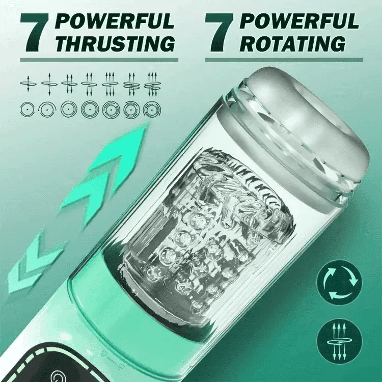 Vortex: Automatic 5-in-1 Stroker with Suction, Thrusting and Rotation
