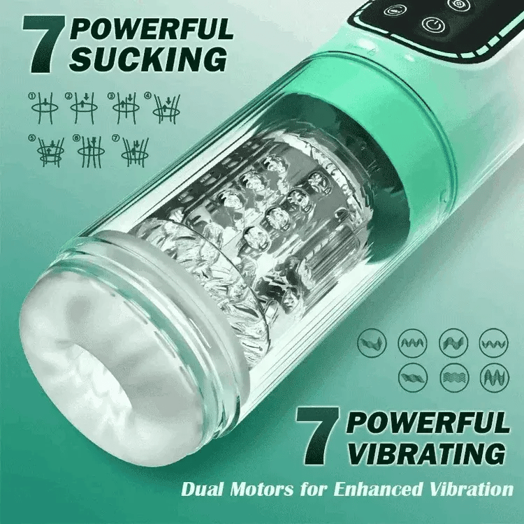 Vortex: Automatic 5-in-1 Stroker with Suction, Thrusting and Rotation
