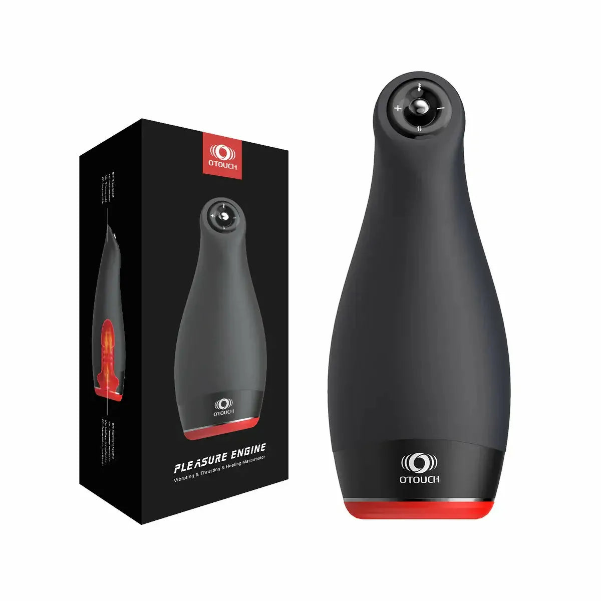 Pleasure Engine: Heated Blowjob Machine with Thrusting, Vibration & Four-Way Joystick