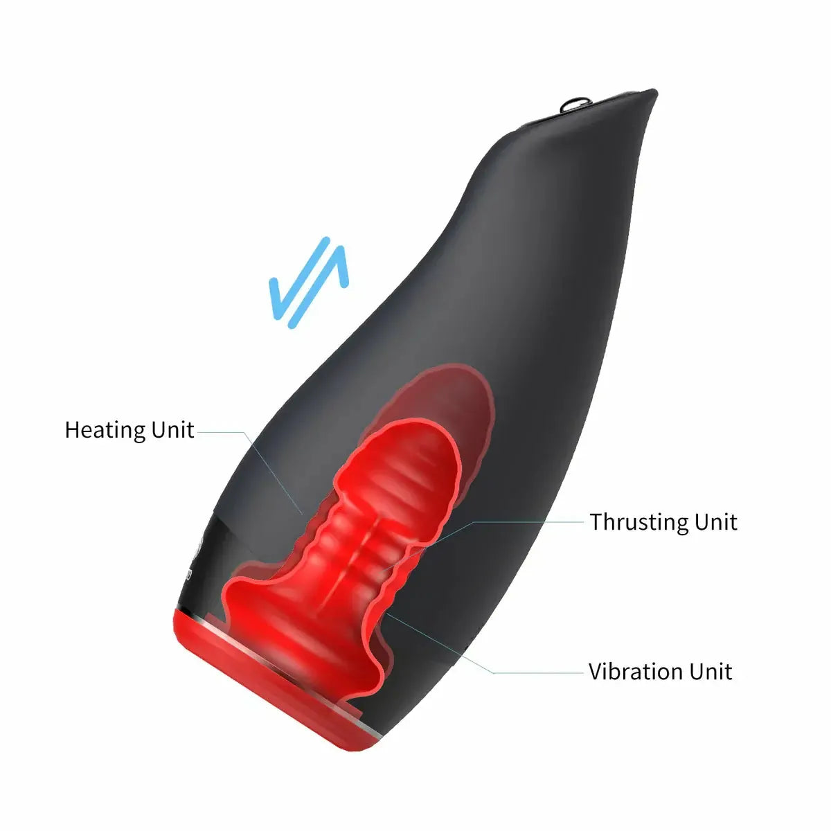 Pleasure Engine: Heated Blowjob Machine with Thrusting, Vibration & Four-Way Joystick