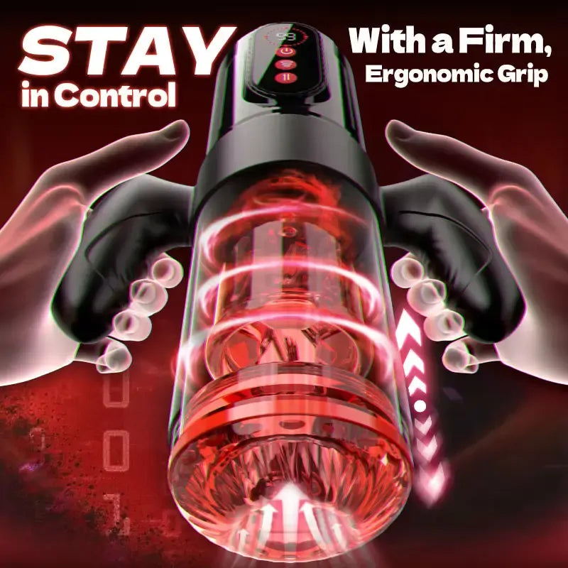 Fusion: Blowjob Masturbator with 9 Thrust, 9 Rotation & 9 Suction Modes