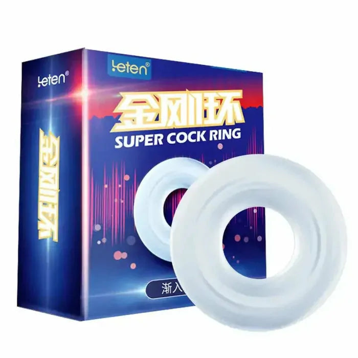 Leten King Kong: Thick Silicone Cock Ring for Firmer, Fuller-Feeling Play