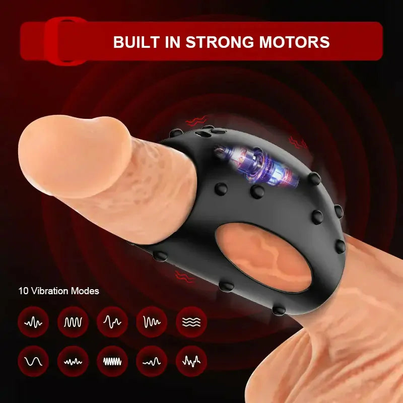 PR2: Vibrating Cock Ring & Sleeve with 10 Customisable Modes