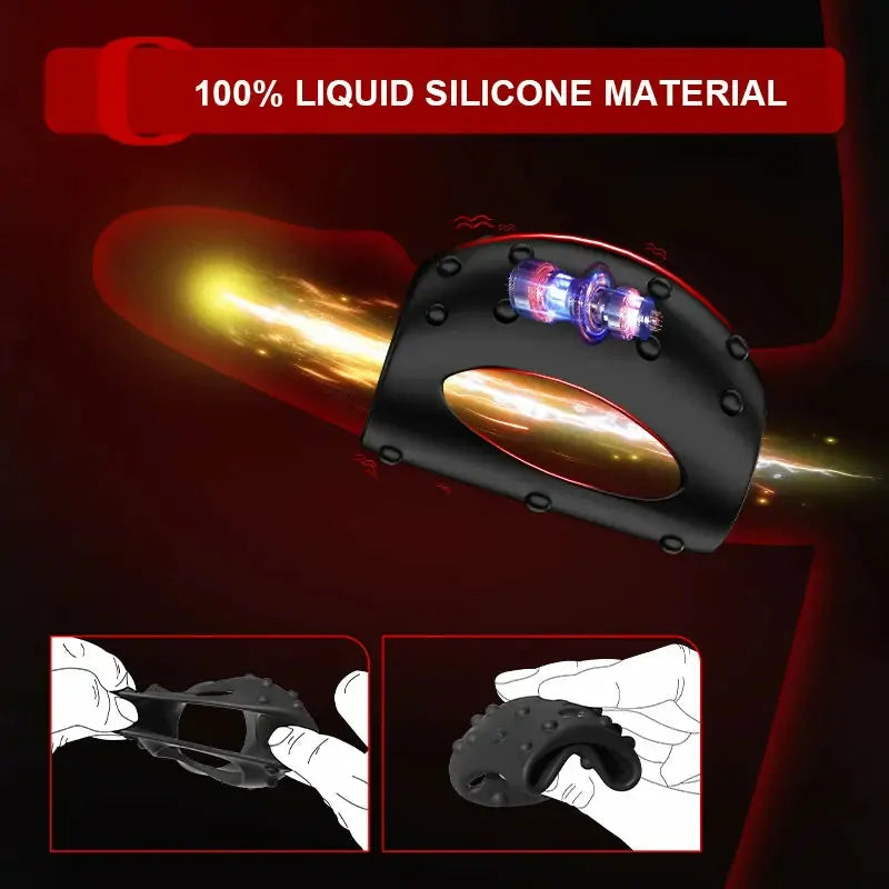 PR2: Vibrating Cock Ring & Sleeve with 10 Customisable Modes
