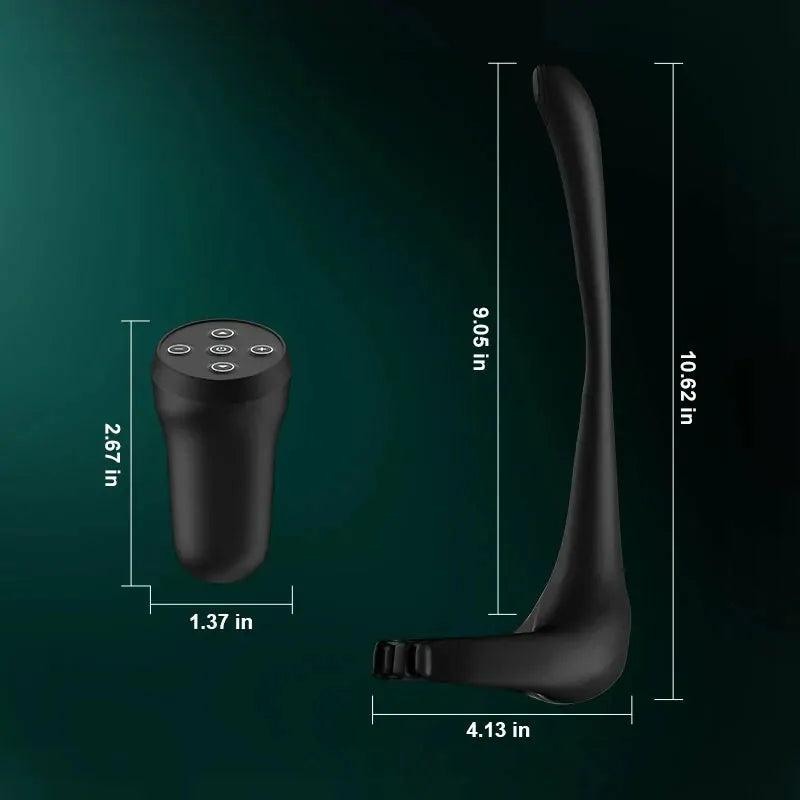 PR4: Adjustable Vibrating Cock Ring with Prostate Stimulator