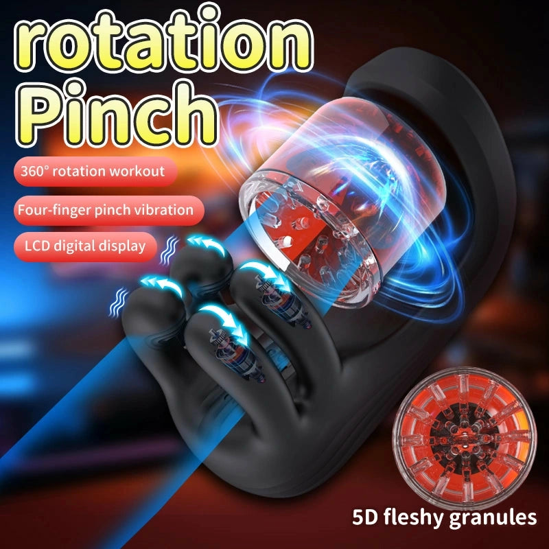 Destroyer: Male Glans Trainer with 9 Bite, Rotation & Vibration Modes