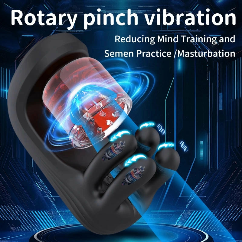 Destroyer: Male Glans Trainer with 9 Bite, Rotation & Vibration Modes