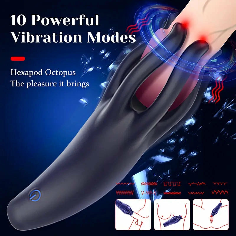 Savage: Monster Tentacle Glans Vibrator with 10 Modes