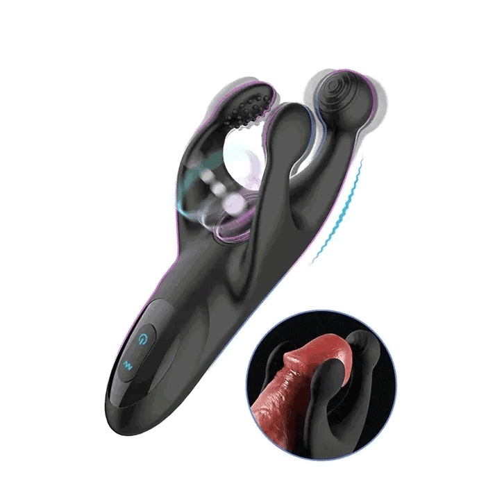 Vanguard: Portable Glans Stimulator with 20 Patting & Vibration Modes