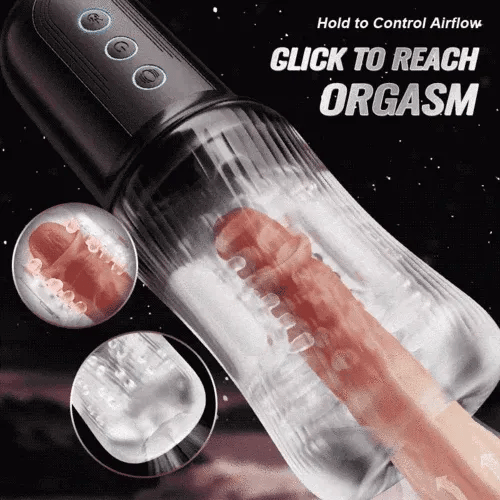 GripCore: Dual-Motor Handle Stroker with 5 Suction Levels & 10 Vibration Patterns