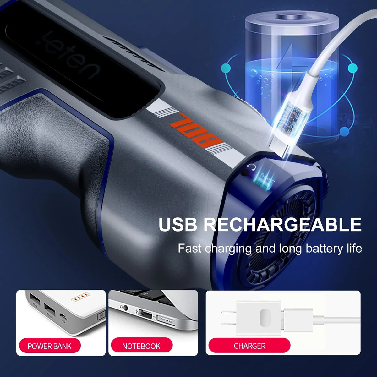 Leten Future Pro Totem: Luxury Heated Stroker with Airbag Grip