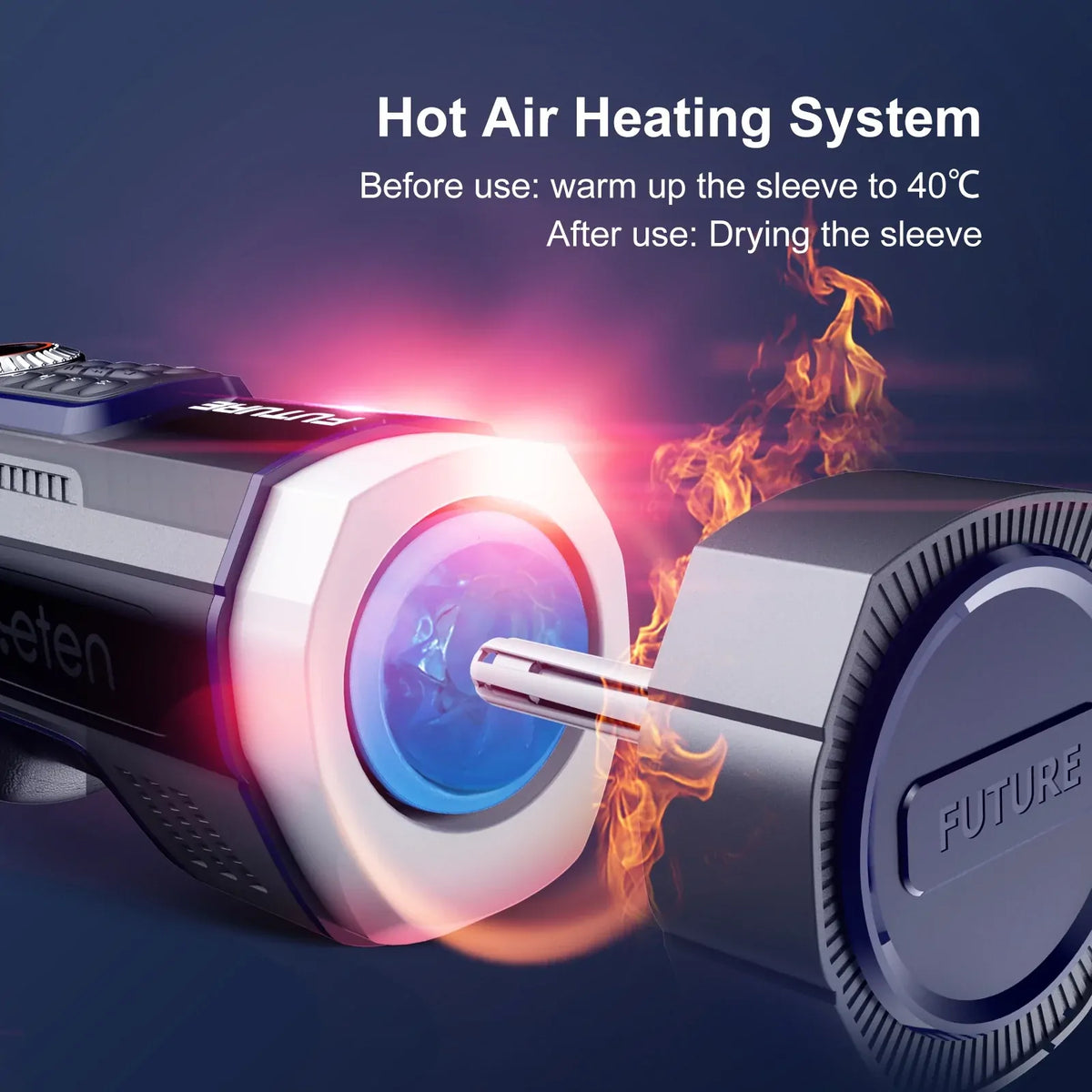Leten Future Pro Totem: Luxury Heated Stroker with Airbag Grip