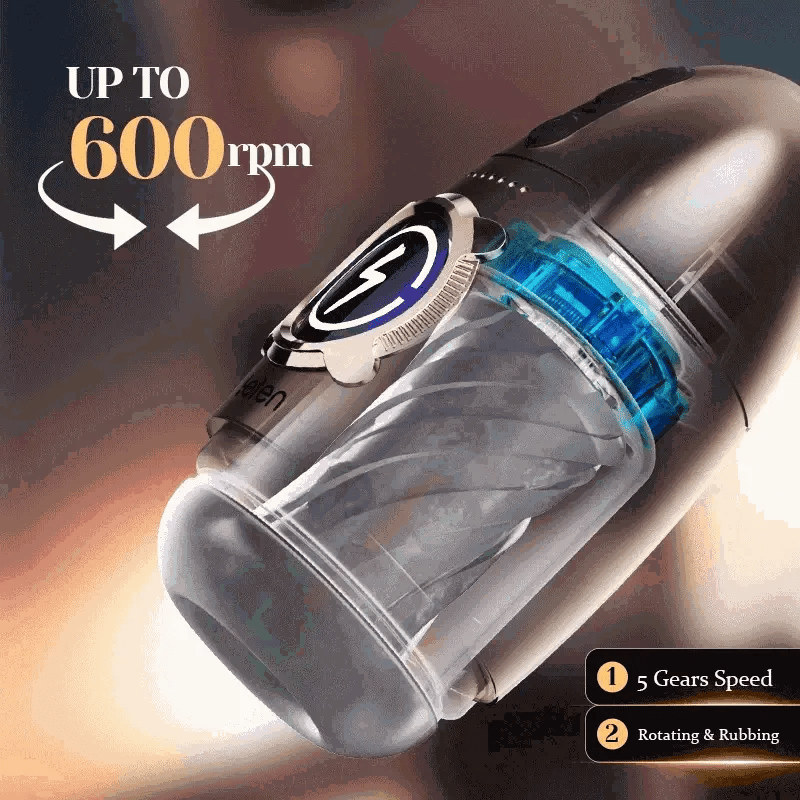 Firestorm: 600 RPM High-Speed Rotating Male Masturbator