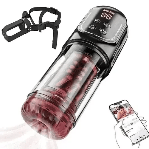 Declan: App-Controlled Automatic Male Masturbator with Thrusting, Rotation, Suction & Vibration