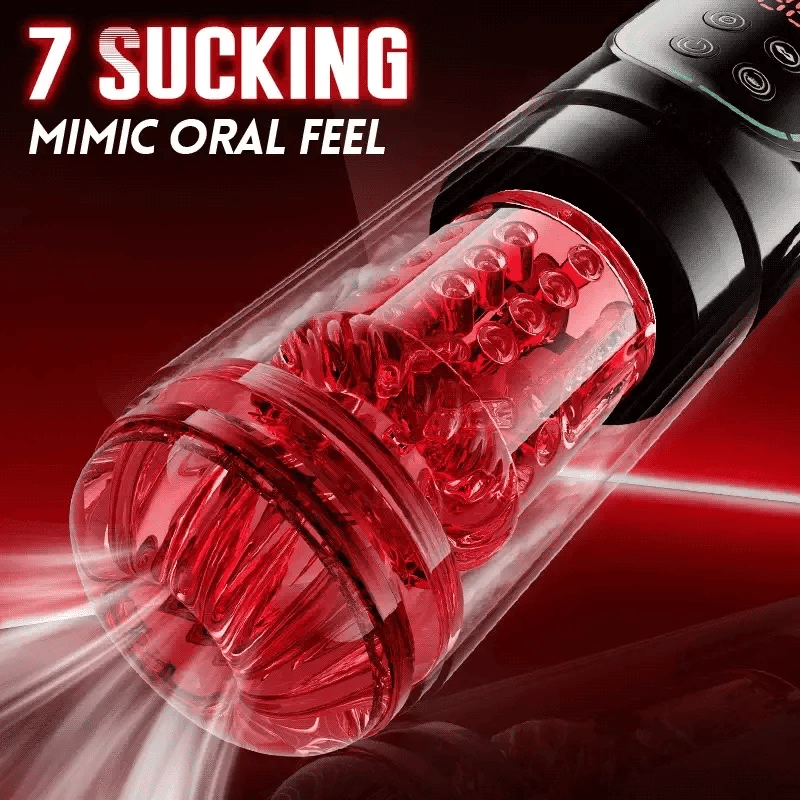 Declan: App-Controlled Automatic Male Masturbator with Thrusting, Rotation, Suction & Vibration
