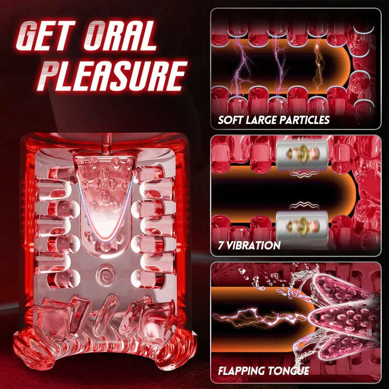 Declan: App-Controlled Automatic Male Masturbator with Thrusting, Rotation, Suction & Vibration