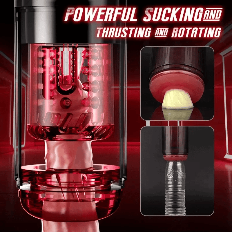Declan: App-Controlled Automatic Male Masturbator with Thrusting, Rotation, Suction & Vibration
