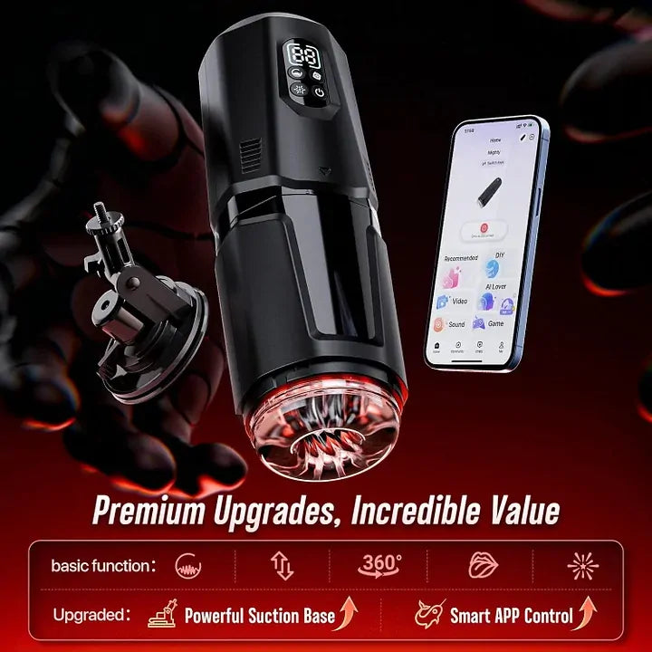 Avalon: Hands-Free Male Masturbator with 7 Motion Modes, Burst Mode & Smart App