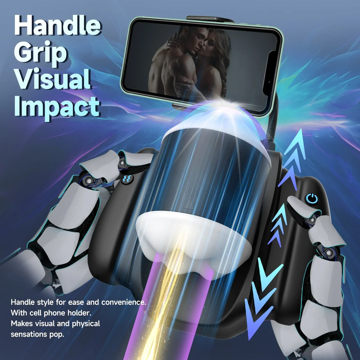 Dalton: Mini Male Stroker with 9 Vibrations, 3 Thrusting Settings & App Control