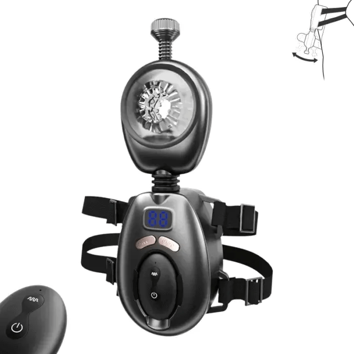 PulseStrap: Wearable Remote Male Stroker with 9 Thrust & 9 Vibration Modes