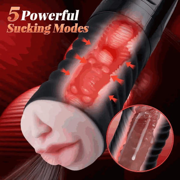 Spartan: Oral Suction Male Stroker with Remote Control