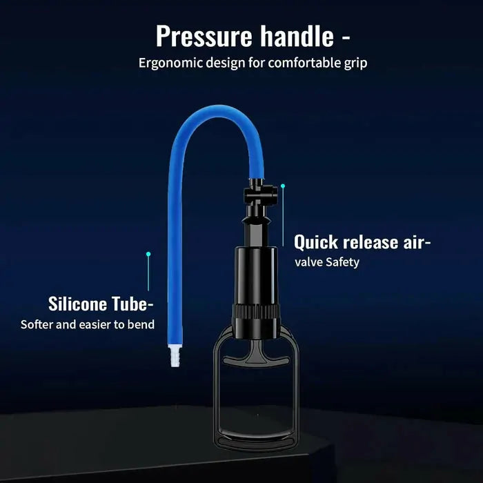 ClassiMax: Manual Penis Pump with Steady Vacuum, Pressure Release & Clear Scale