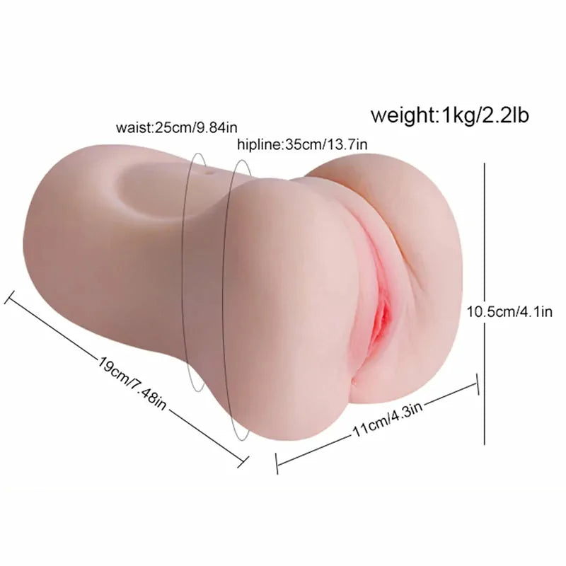 Bliss: 1 kg Extra-Tight Pocket Pussy with 14 cm 3D Textured Tunnel