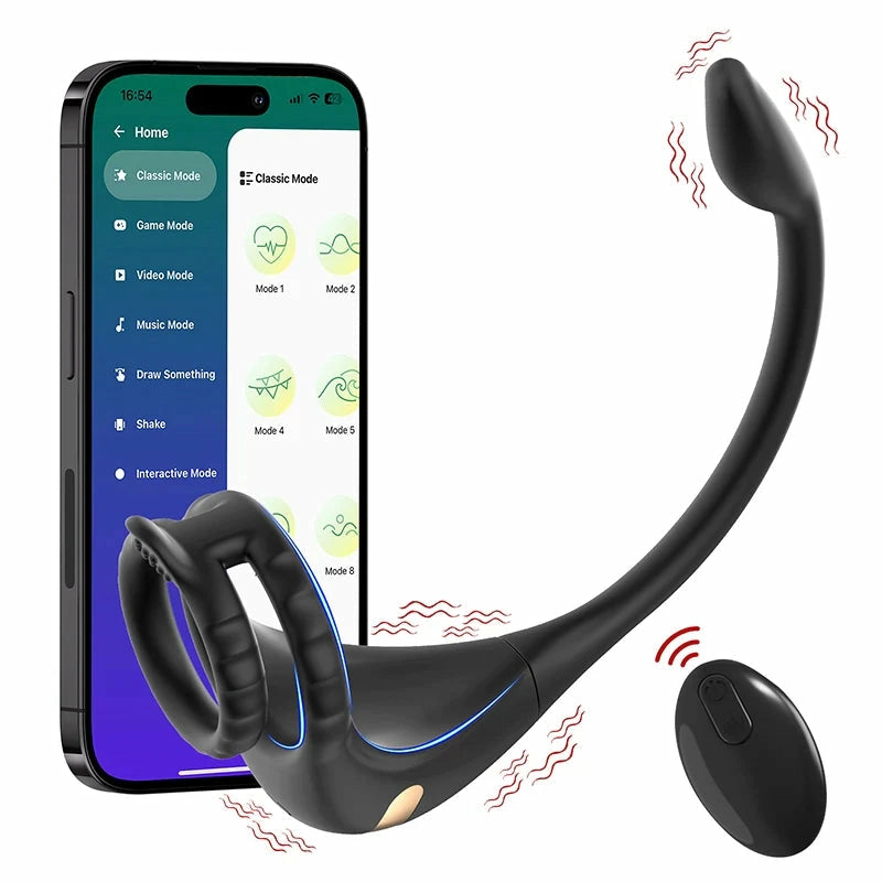 PM2: Prostate Massager & Penis Ring | APP, Remote | 9 Modes