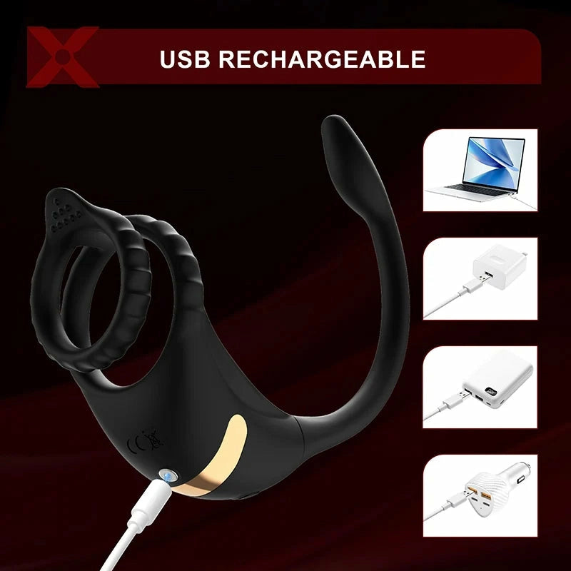 PM2: Prostate Massager & Penis Ring | APP, Remote | 9 Modes