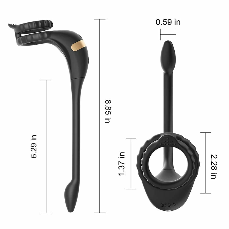 PM2: Prostate Massager & Penis Ring | APP, Remote | 9 Modes