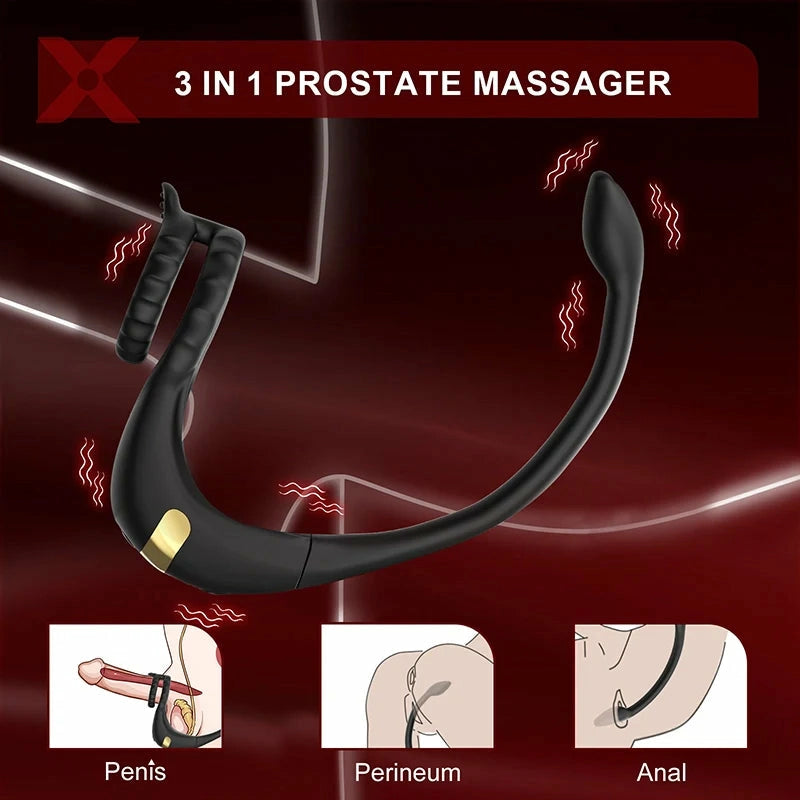 PM2: Prostate Massager & Penis Ring | APP, Remote | 9 Modes