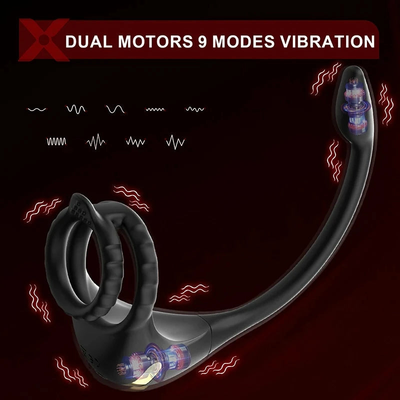 PM2: Prostate Massager & Penis Ring | APP, Remote | 9 Modes