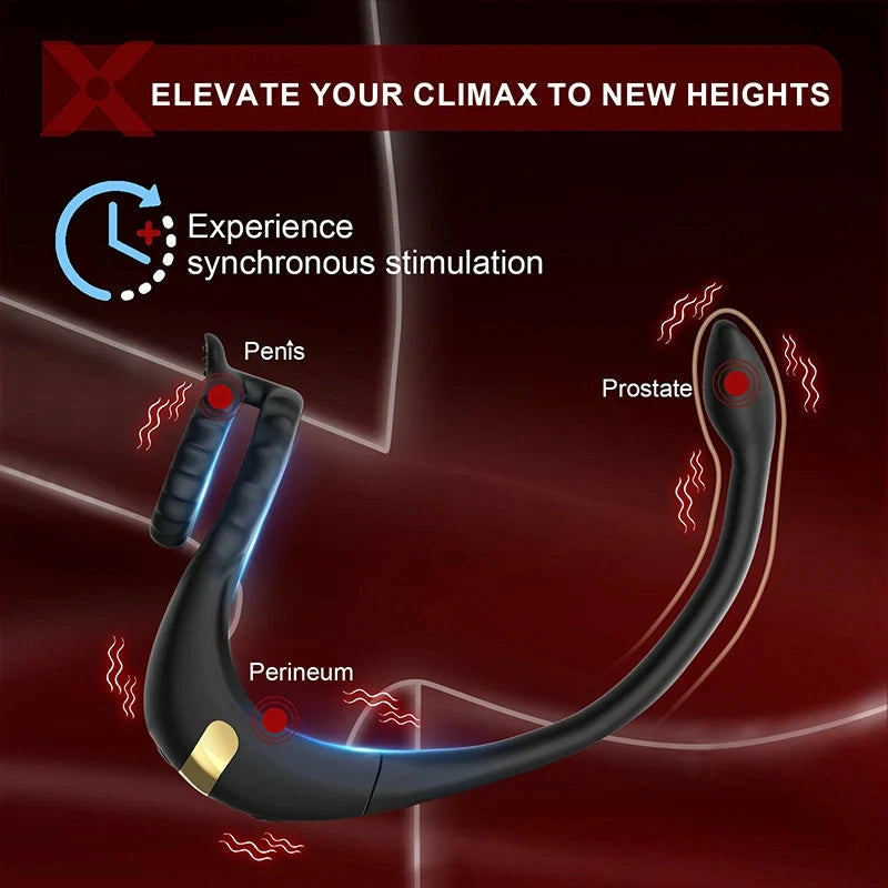 PM2: Prostate Massager & Penis Ring | APP, Remote | 9 Modes
