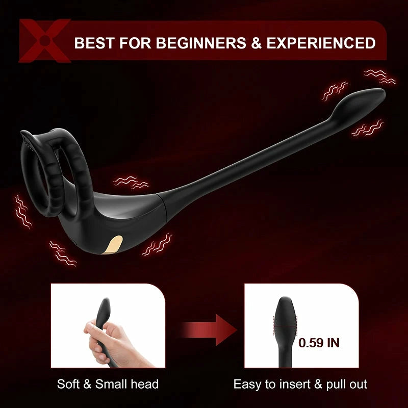 PM2: Prostate Massager & Penis Ring | APP, Remote | 9 Modes