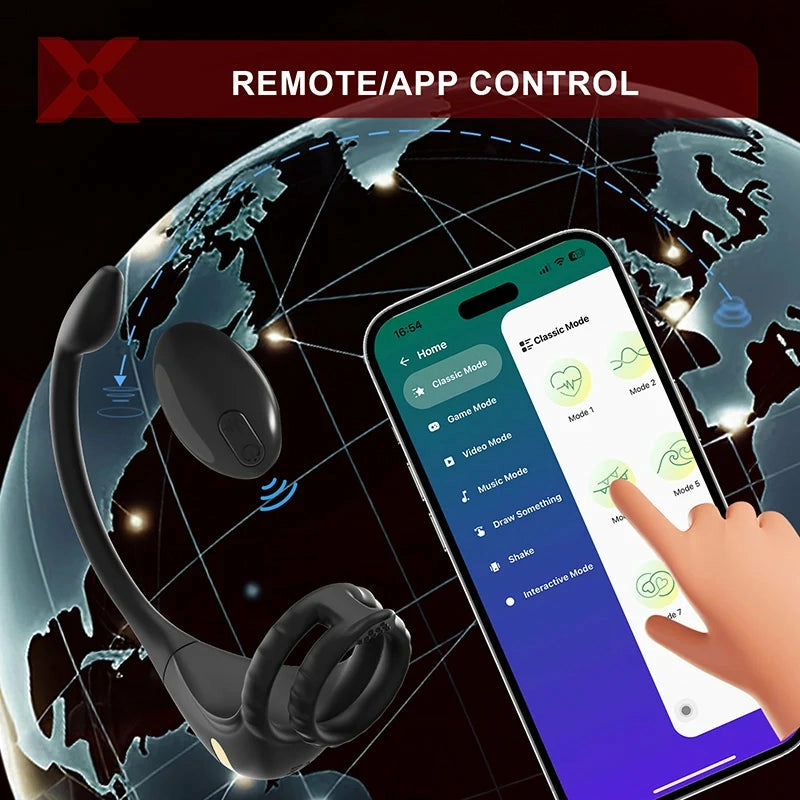 PM2: Prostate Massager & Penis Ring | APP, Remote | 9 Modes