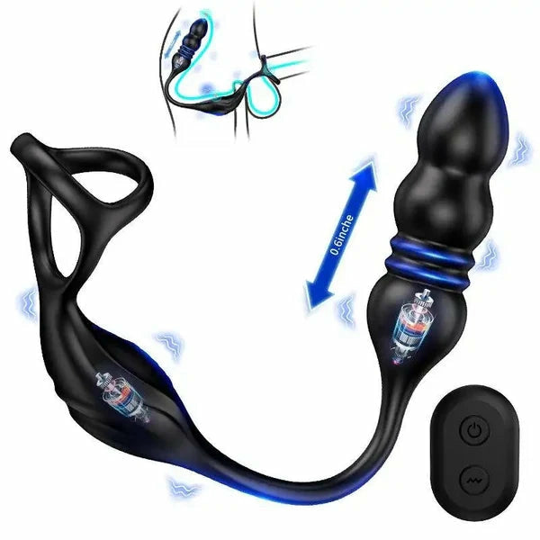 PM6: Remote-Controlled Prostate Massager with 9 Thrusting & Vibration Modes
