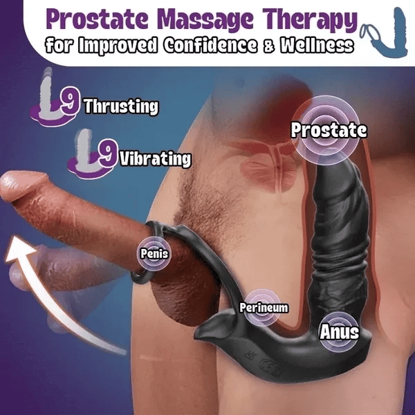 PM7: Realistic Textured Prostate Massager with 9 Thrusting Modes