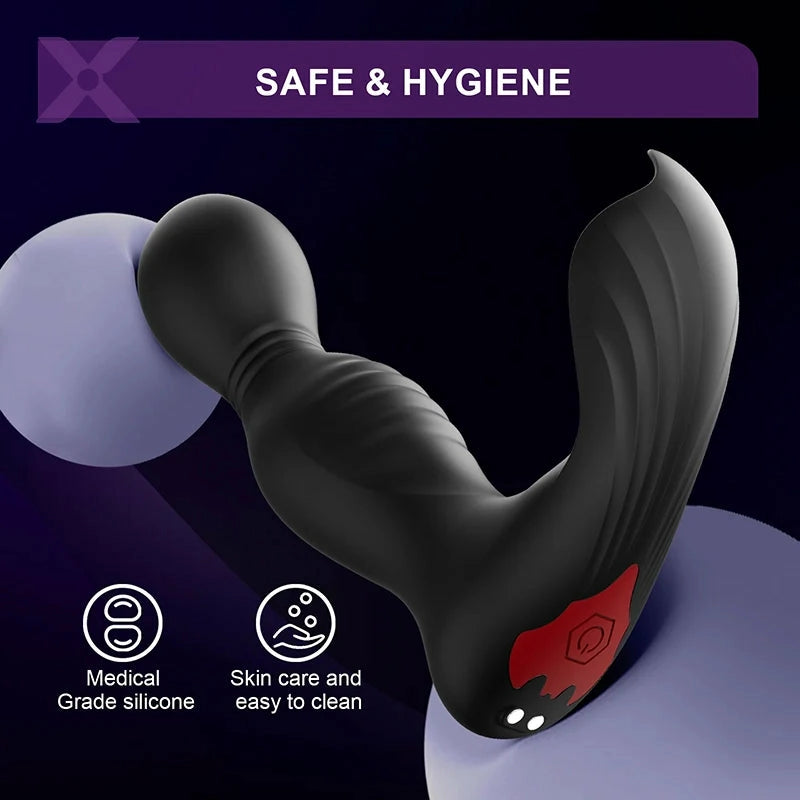 PM8: Triple-Motor Prostate Massager Butt Plug with 9 Modes