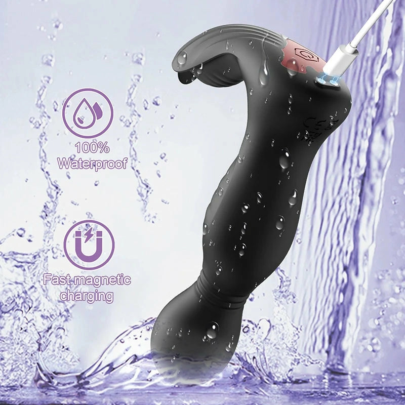 PM8: Triple-Motor Prostate Massager Butt Plug with 9 Modes