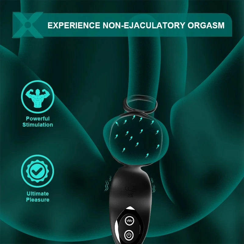 PM9: Remote Control Prostate Massager with Thrust & Vibration