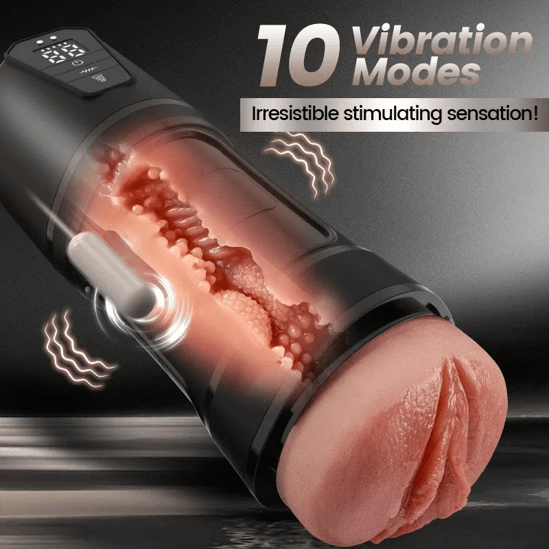 Boyd: IPX7 Realistic Vagina Masturbator with 5 Suction & 10 Vibration Modes