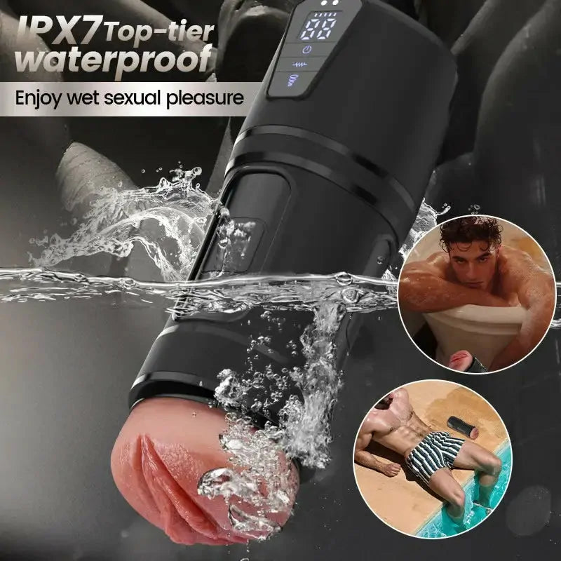 Boyd: IPX7 Realistic Vagina Masturbator with 5 Suction & 10 Vibration Modes