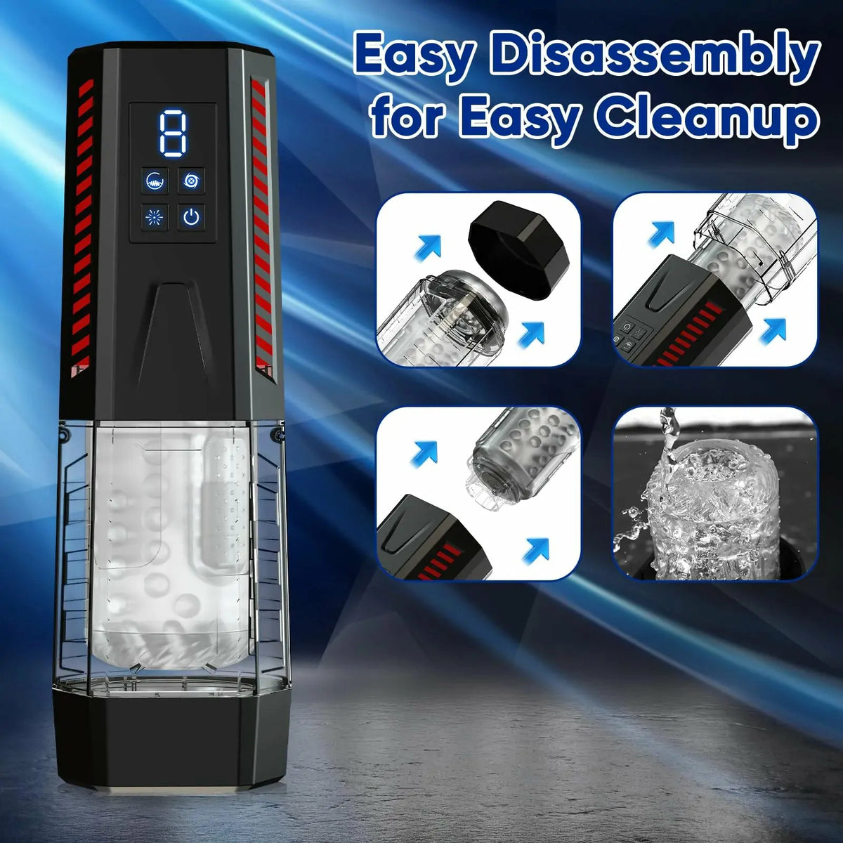 Gladiator: Rotating & Vibrating Stroker with 7 Thrust Modes